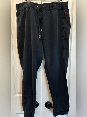 tentree Colwood Joggers TENCEL Lyocell Meteorite Black XL EUC